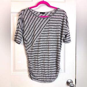 One Clothing Vintage Y2K Striped Ruched Top Small 90s Grunge Rock Women’s Small